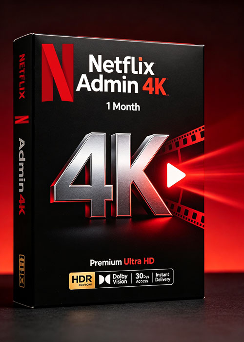 gamerseek, Netflix Admin 4K 1Month